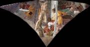 Michelangelo Buonarroti Punishment of Haman oil on canvas